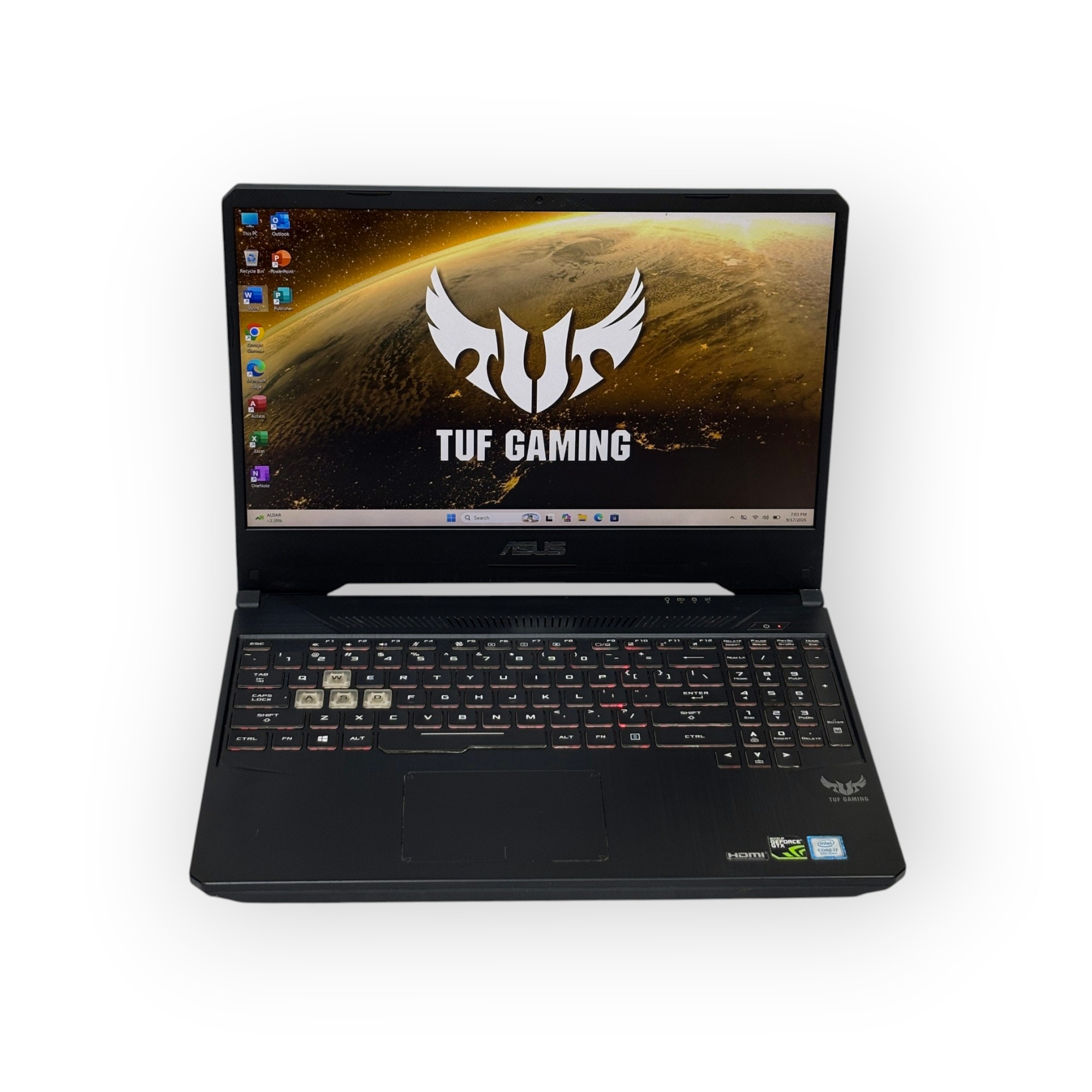 ASUS TUF FX95 Gaming Laptop– 9th Gen/ Intel Core i7-9750H/ 15.6 inch 144Hz/ 512GB SSD/ 16GB RAM/ 4GB NVIDIA GeForce GTX 1650 Graphics