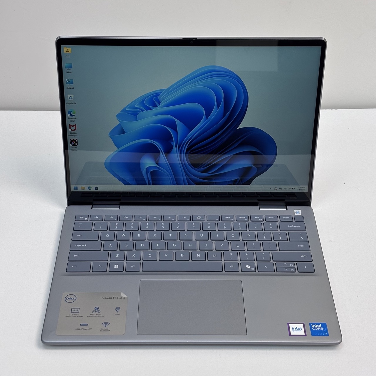 Dell Inspiron 7440 2in1 – 1st Series / Intel Core i7-150U / 14 inch / 256 SSD / 8GB RAM / Shared Intel Graphics / Windows 11 / English Keyboard / FHD Camera