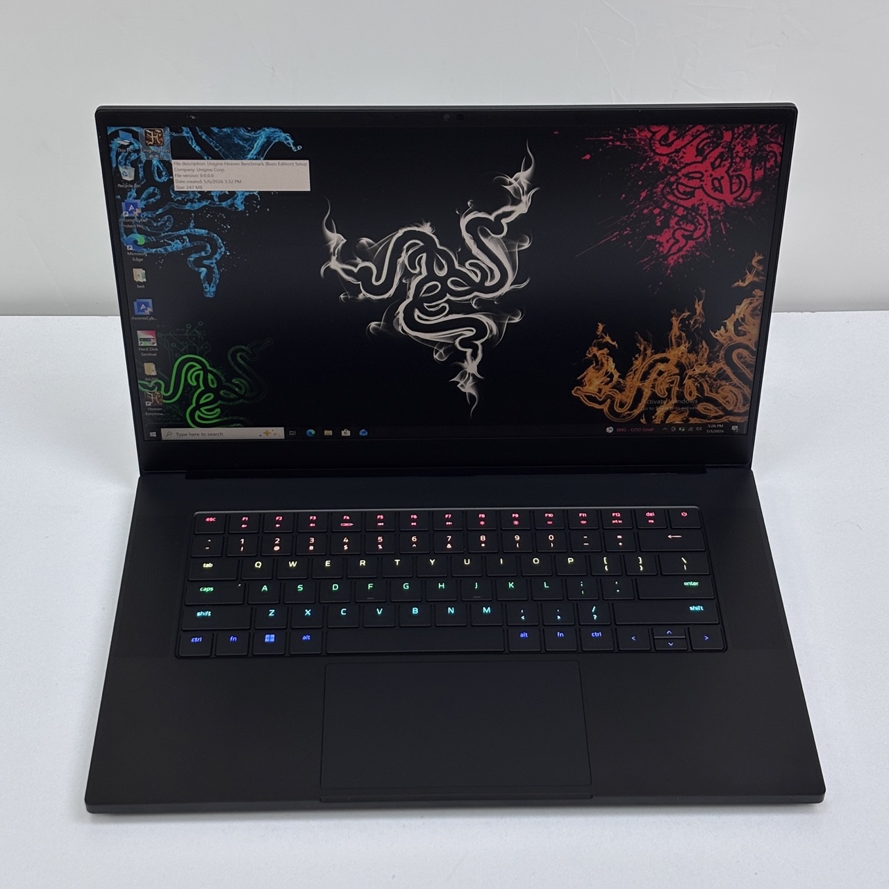RAZER Blade Gaming Laptop-12th Gen/Intel Core i7-12800H / 15.6 inch FHD / 1TBSSD / 16GB RAM / 8GB NVIDIA GeForce RTX 3070 Graphics / Windows 11 Pro / English Key / Black / 15-RZ09-0421