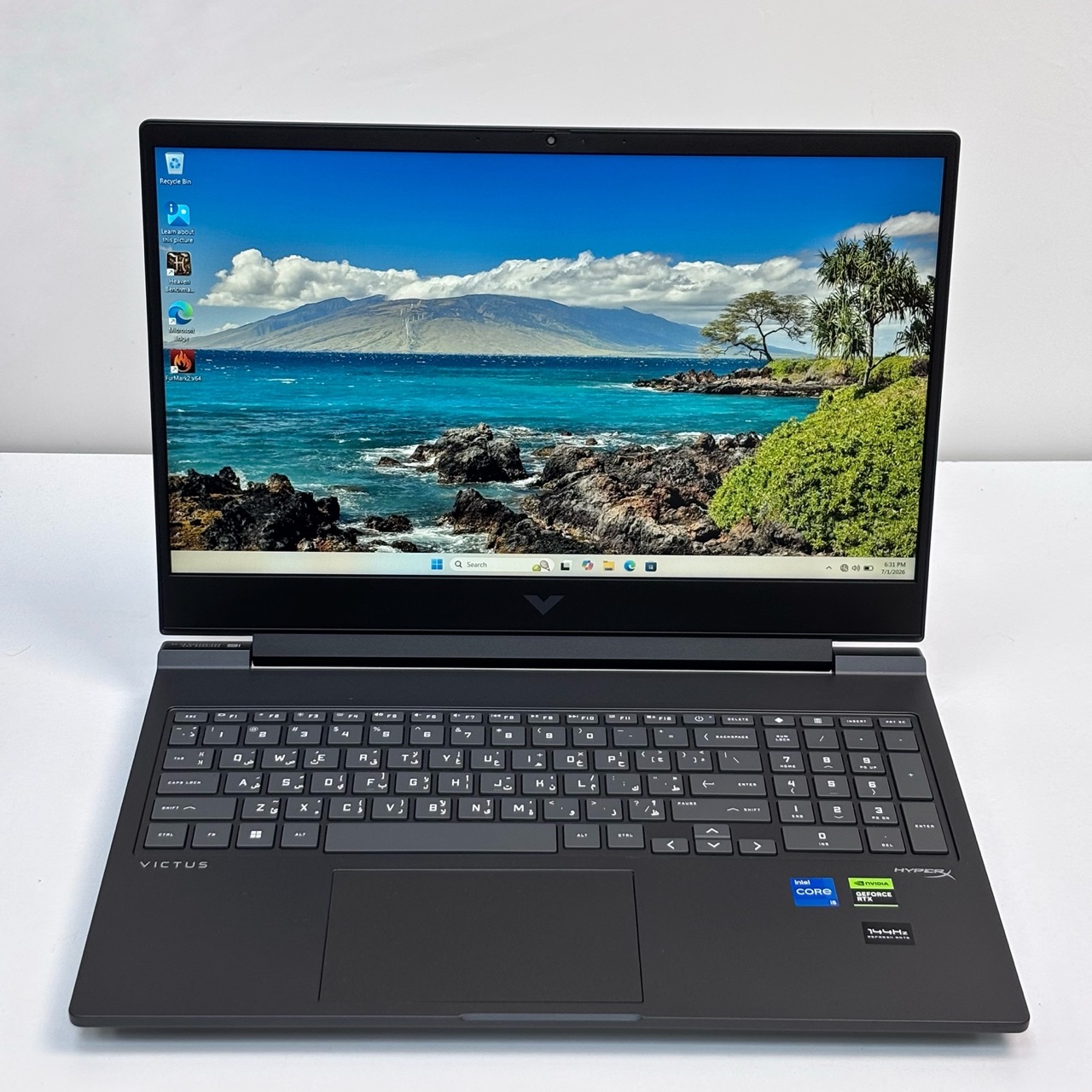 HP Victus Gaming Laptop-14th Gen/Intel Core i5-14450HHX/ 16 inch FHD / 1TBSSD / 16GB RAM / 6GB NVIDIA GeForce RTX 3050 Graphics / Windows 11 Pro / English & Arabic Key / Black / 16-R1XXX